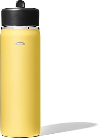 OXO Strive Wide Mouth Water Bottle w/Straw 20 oz