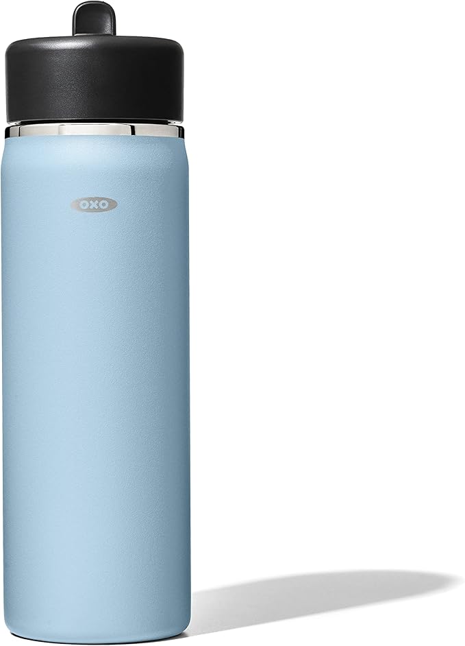 OXO Strive Wide Mouth Water Bottle w/Straw 20 oz