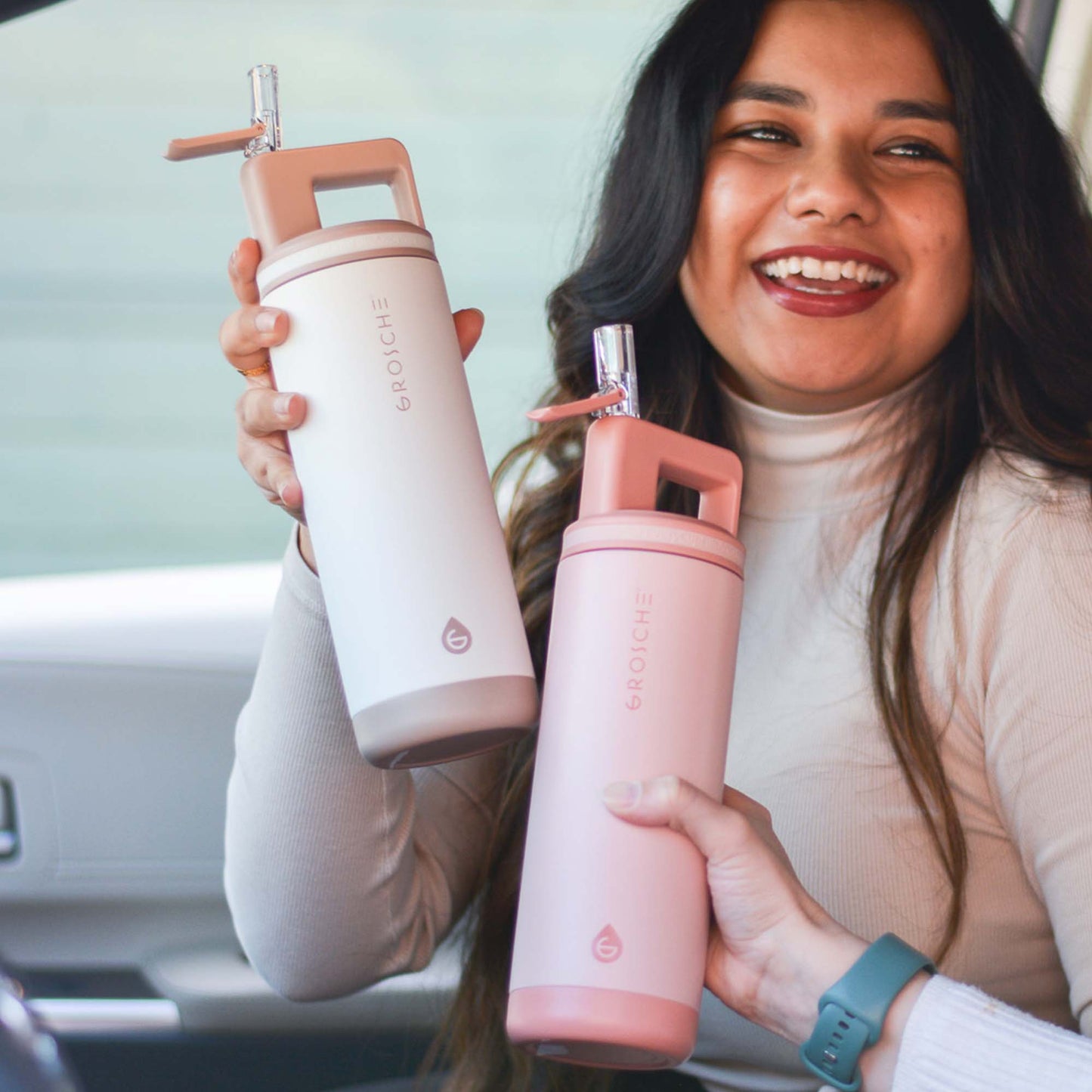 GROSCHE ALPINE Flip 'N Sip Leakproof 20oz Water Bottle