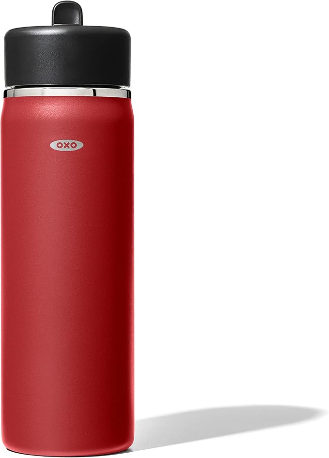 OXO Strive Wide Mouth Water Bottle w/Straw 20 oz