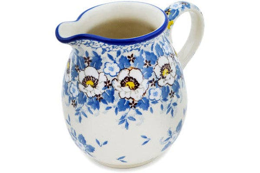Pitcher 17 oz Pansy Parade Theme UNIKAT