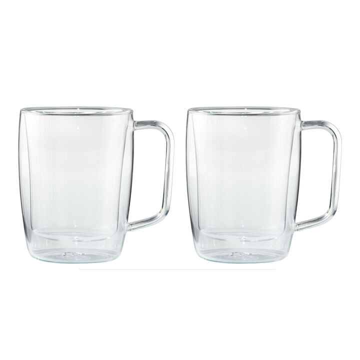 Henckels Cafe Roma 4-pc Double-Wall Glassware Stemless White Wine Glass Set