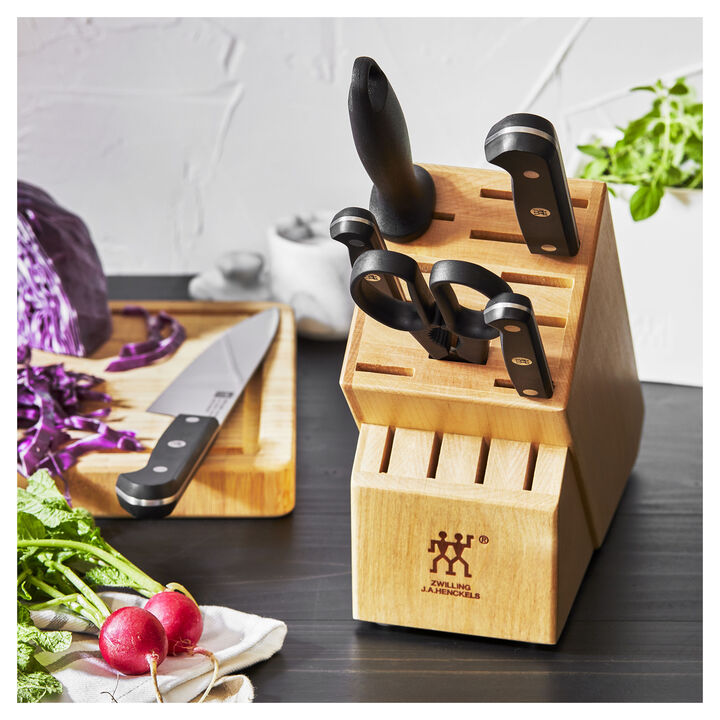 Zwilling Gourmet 7-pc, Knife block set, natural