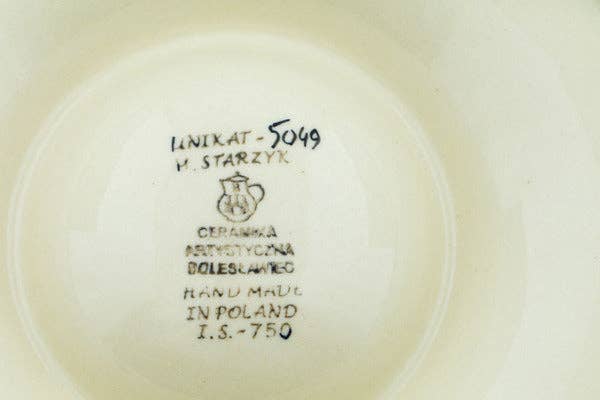 Chip and Dip Platter 10" Green Tranquility Theme UNIKAT