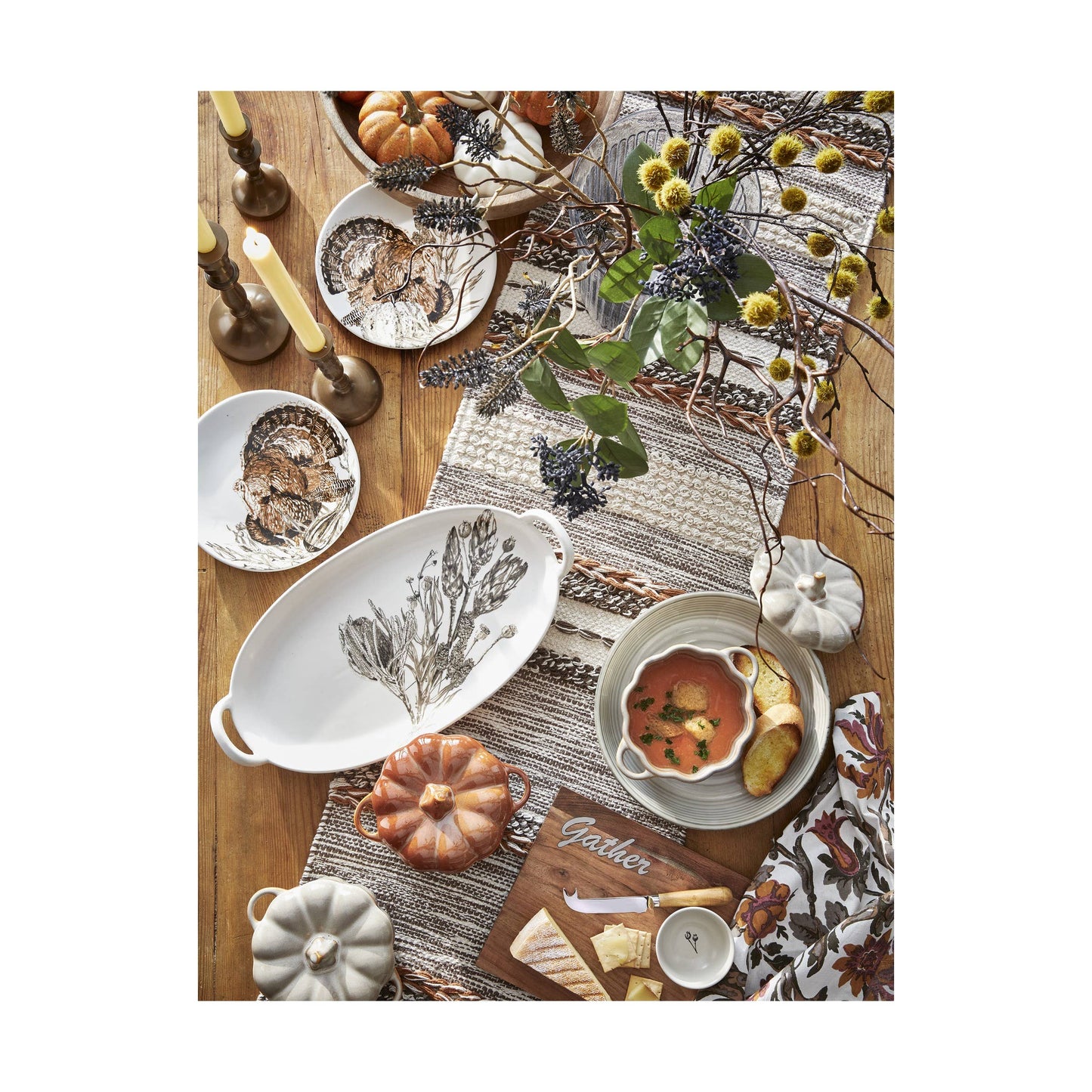 Grateful Gathering Gravy Boat Set - Multi