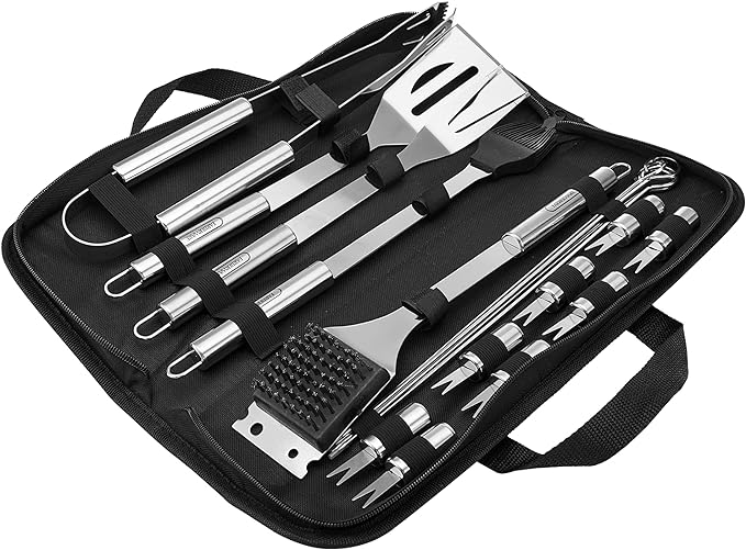 BBQ Tool Set with Carrying Case, 18 Piece