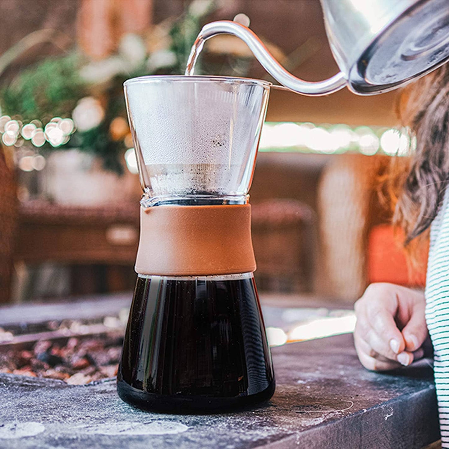 GROSCHE AMSTERDAM Pour Over Coffee Maker with SS filter