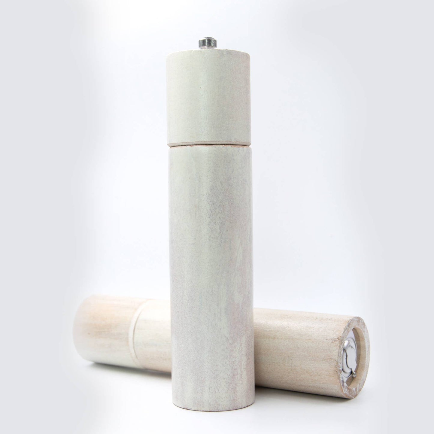 Artisan Wood White Mango Salt or Pepper Mill