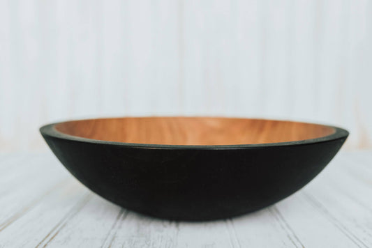 Ebonized Cherry - 12" Bowl/Bee's Oil Finish