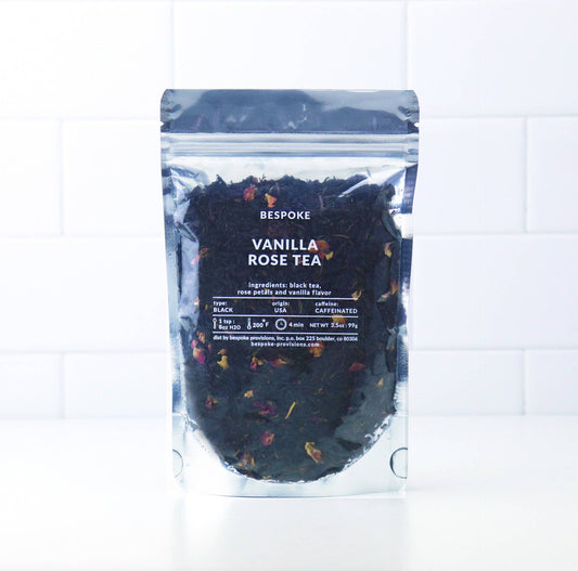 Vanilla Rose Black Tea - Premium Loose Leaf - 3.5 oz