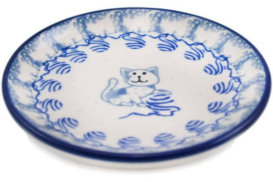 Mini Plate, Coaster plate 4" Kitten Play Theme