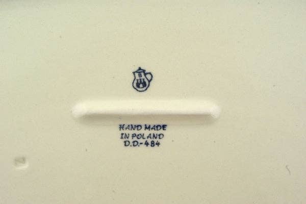 Rectangular Baker 13" Peacock Leaves Theme