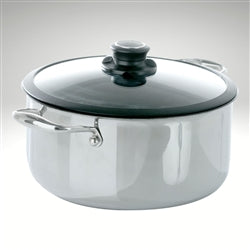 Black Cube Quick Release Stock Pot w/Lid 7.5qt