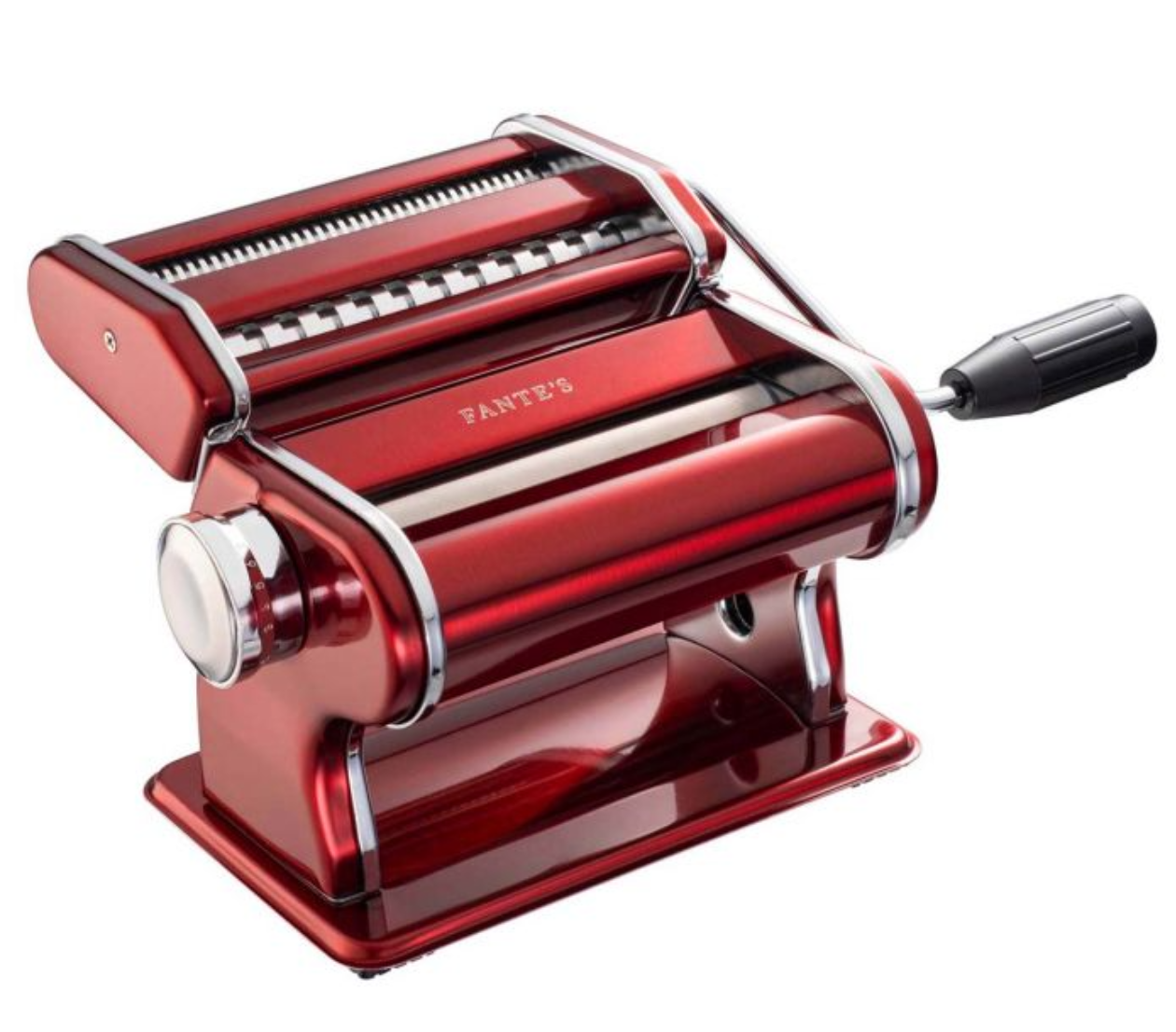 Fantes Pasta Machine w/Double Pasta Cutter (RED)