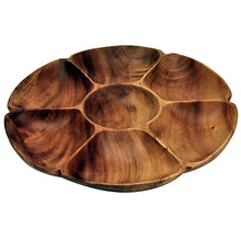 Load image into Gallery viewer, Acacia Wood Tray with 7 sections

