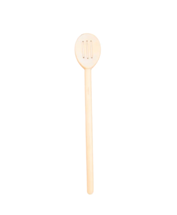 16" Regular Slotted Wood Spoon