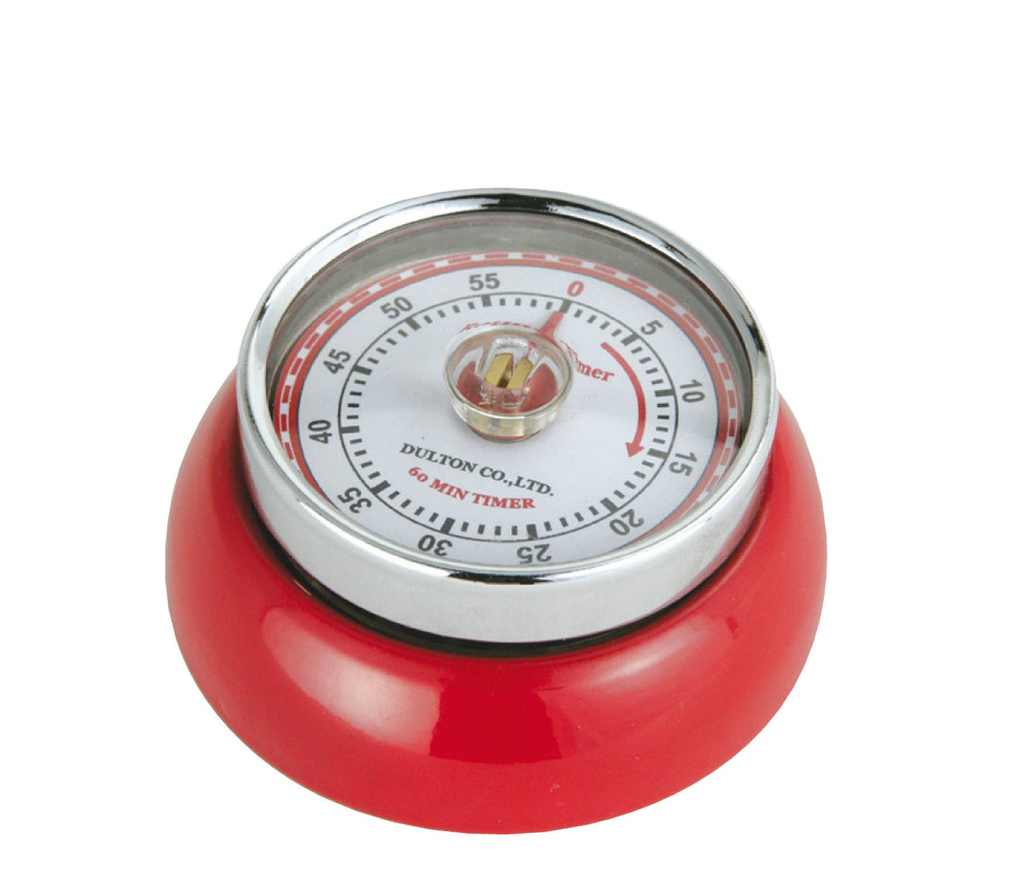 "Retro" Kitchen Timer, Red
