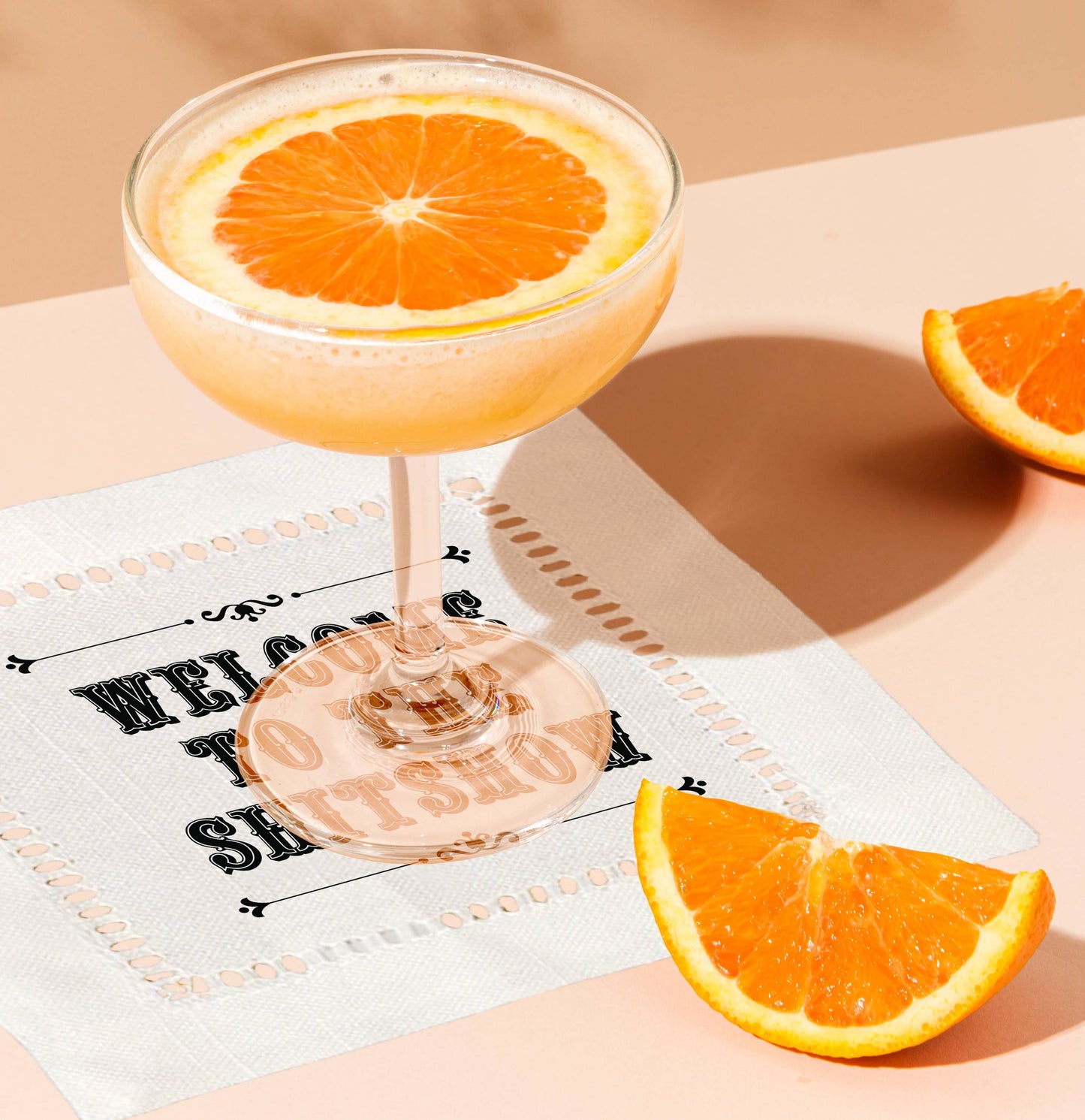 Welcome to the Shitshow Hemstitch Napkins