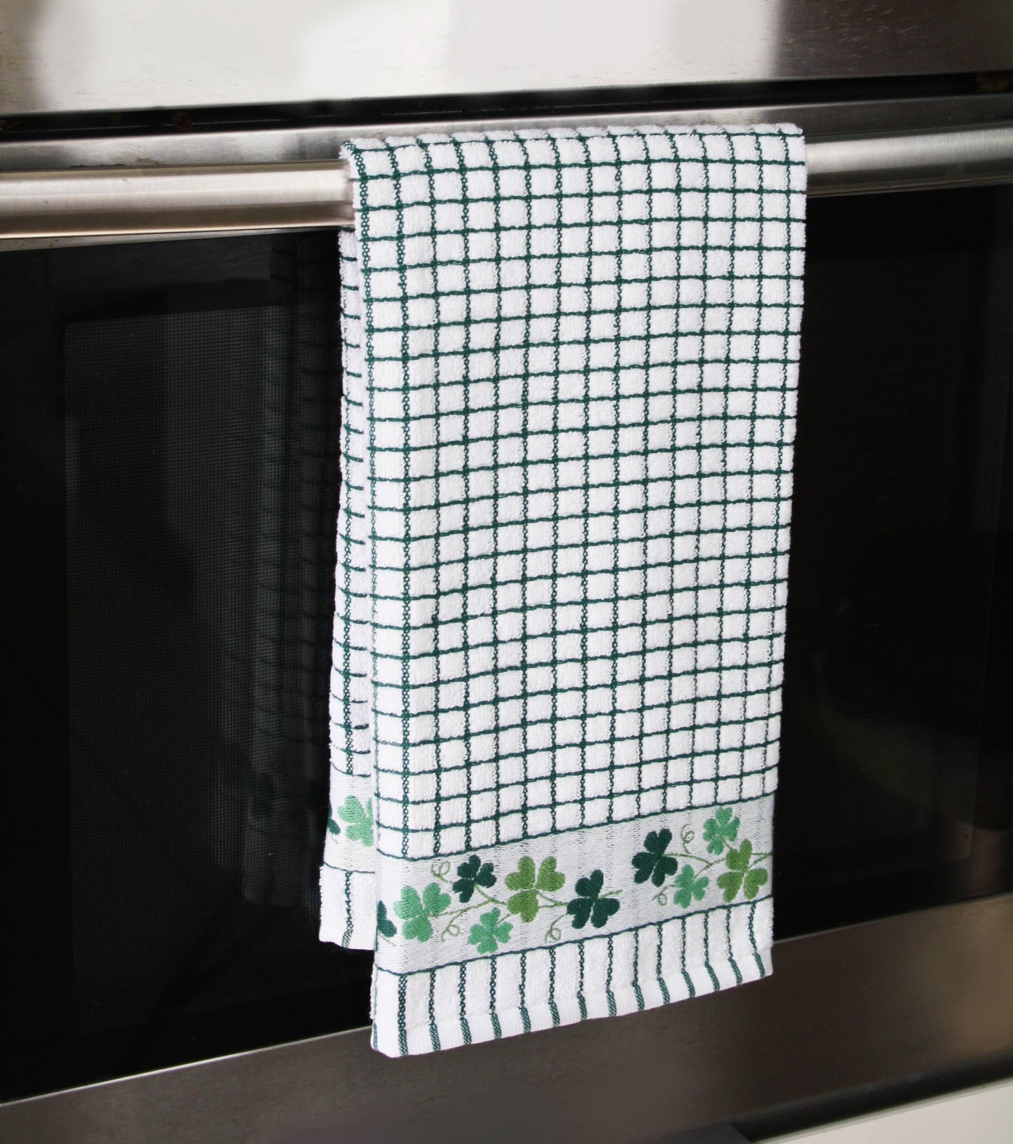 Poli-Dri Jacquard Tea Towel - Shamrock Sprig