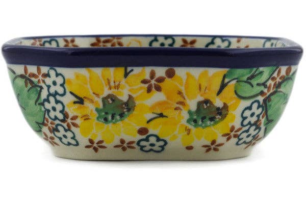 Bowl 4" Country Sunflower Theme UNIKAT