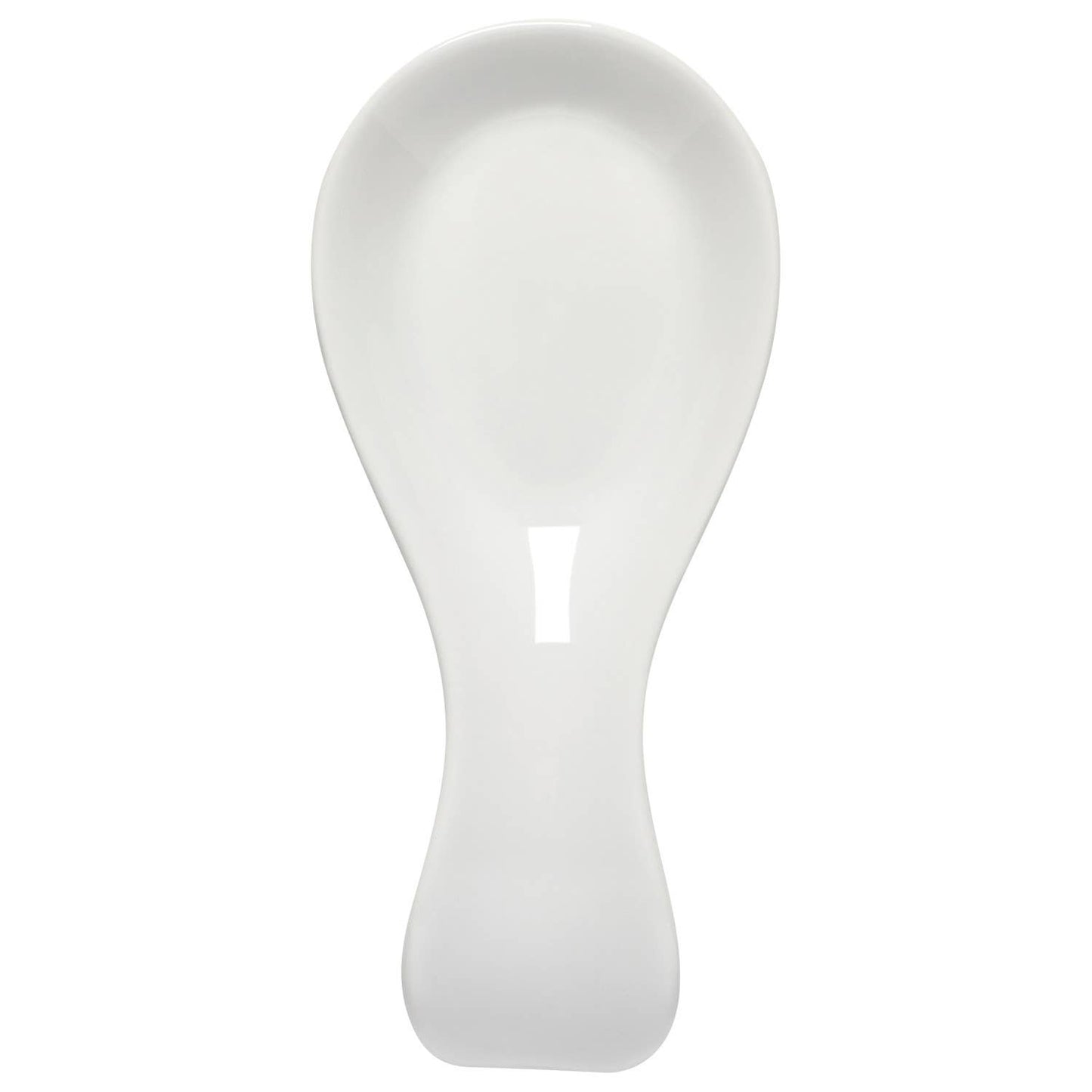 White Stoneware Spoon Rest