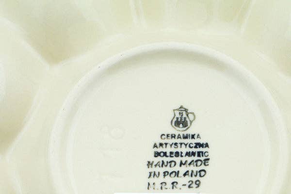 Egg Plate 11" Aster Trellis Theme