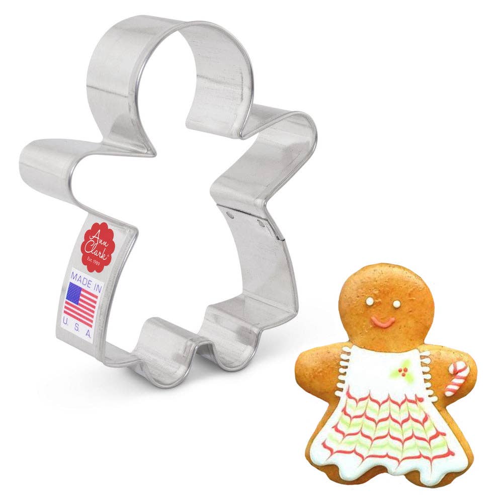 Gingerbread Girl Cookie Cutter, 3 3/4".