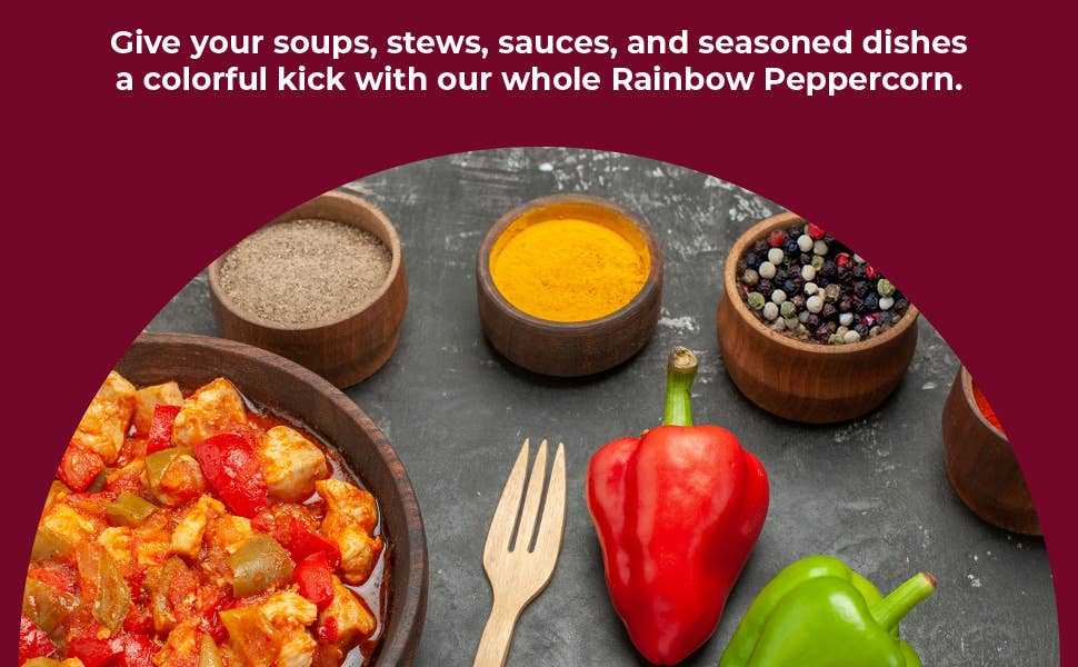 Rainbow Peppercorns Blend For Grinder Refill
