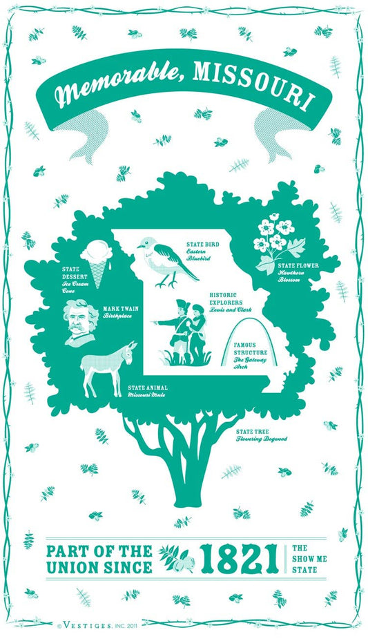 Missouri State Tea Towel