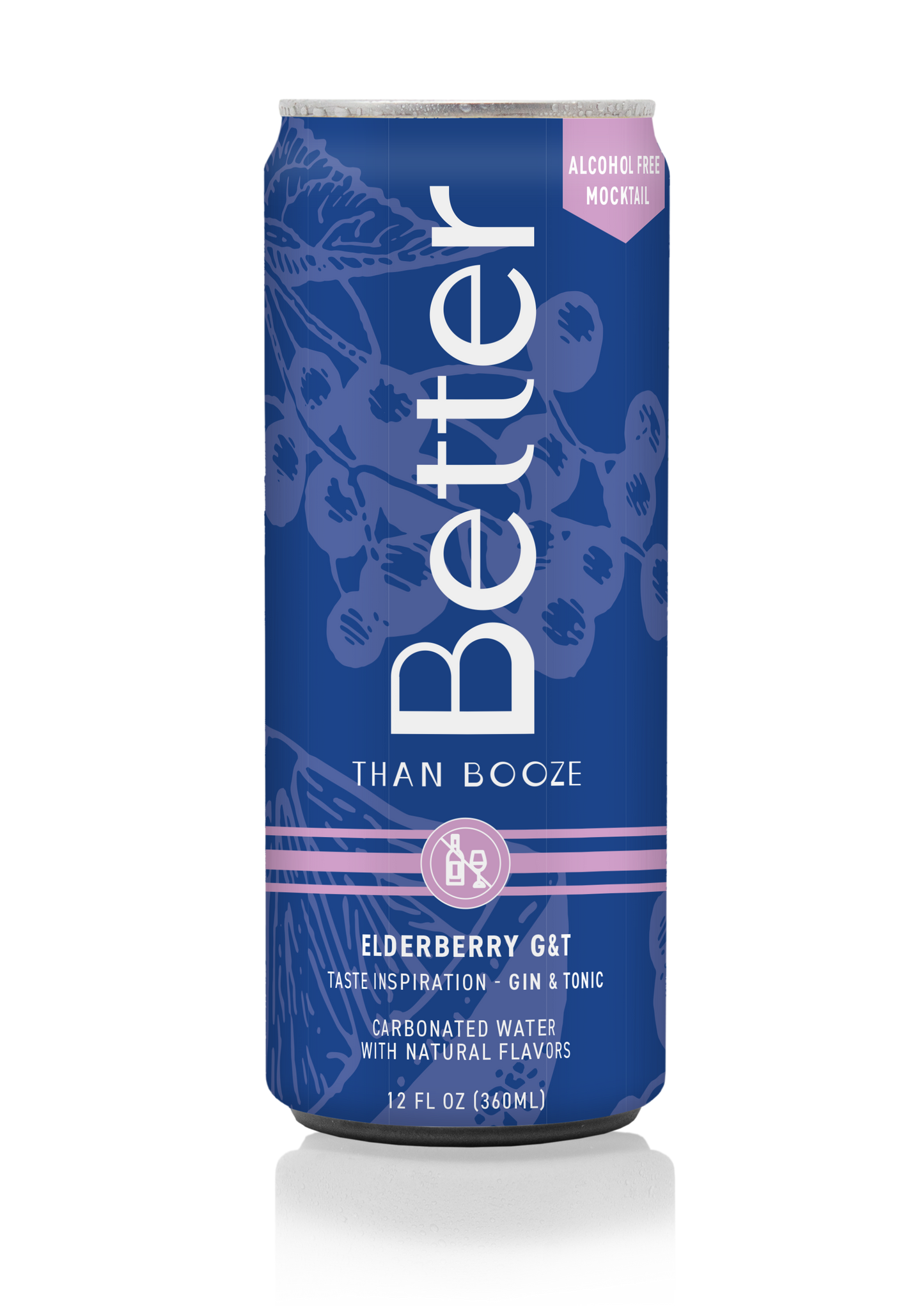 Non-Alcoholic Gin & Tonic Drink - Elderberry G & T Mocktail