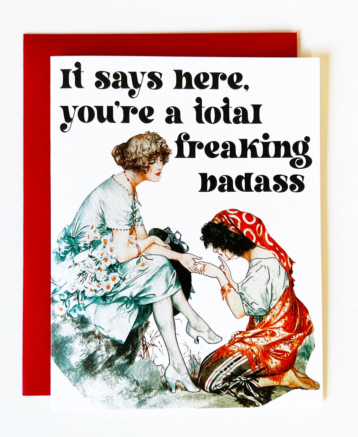 Fortune Teller Vintage Style Art Nouveau Friendship Card