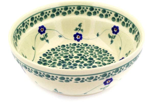Bowl 7" Green Bubbles Theme