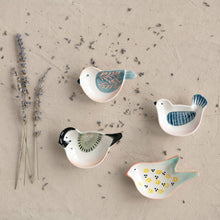 Load image into Gallery viewer, Hand-Painted Stoneware Bird Shaped Dish
