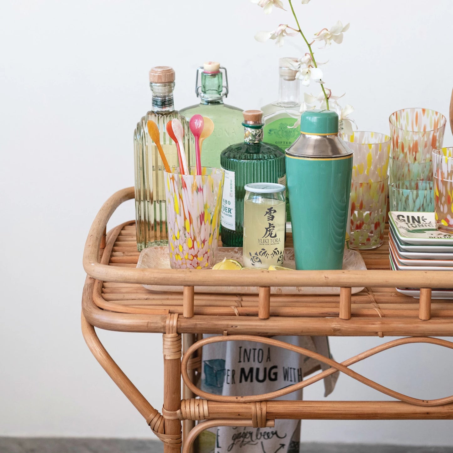 Enameled Stainless Steel Cocktail Shaker 21oz