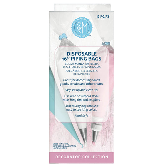 Disposable piping bags 16" (12pk)