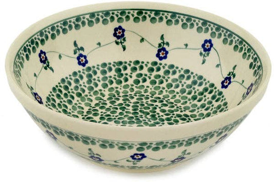 Bowl 9" Green Bubbles Theme