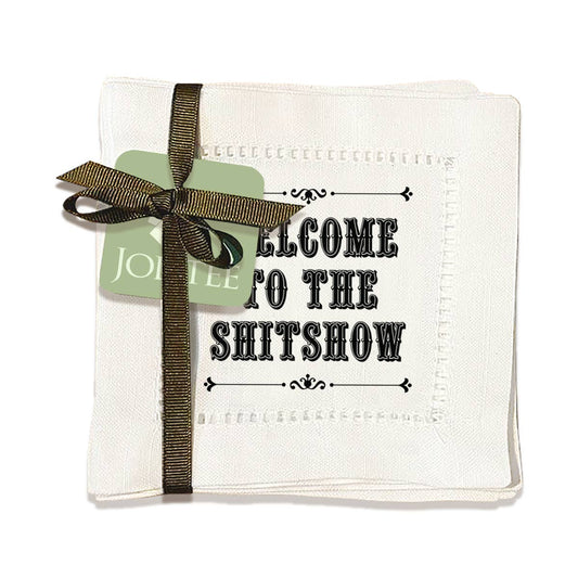Welcome to the Shitshow Hemstitch Napkins