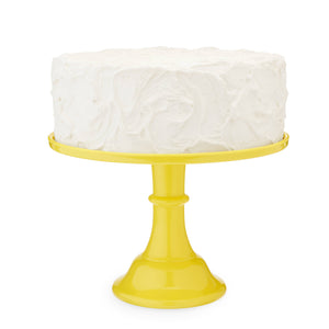 11.5" Collapsable Melamine Cake Stand - Yellow