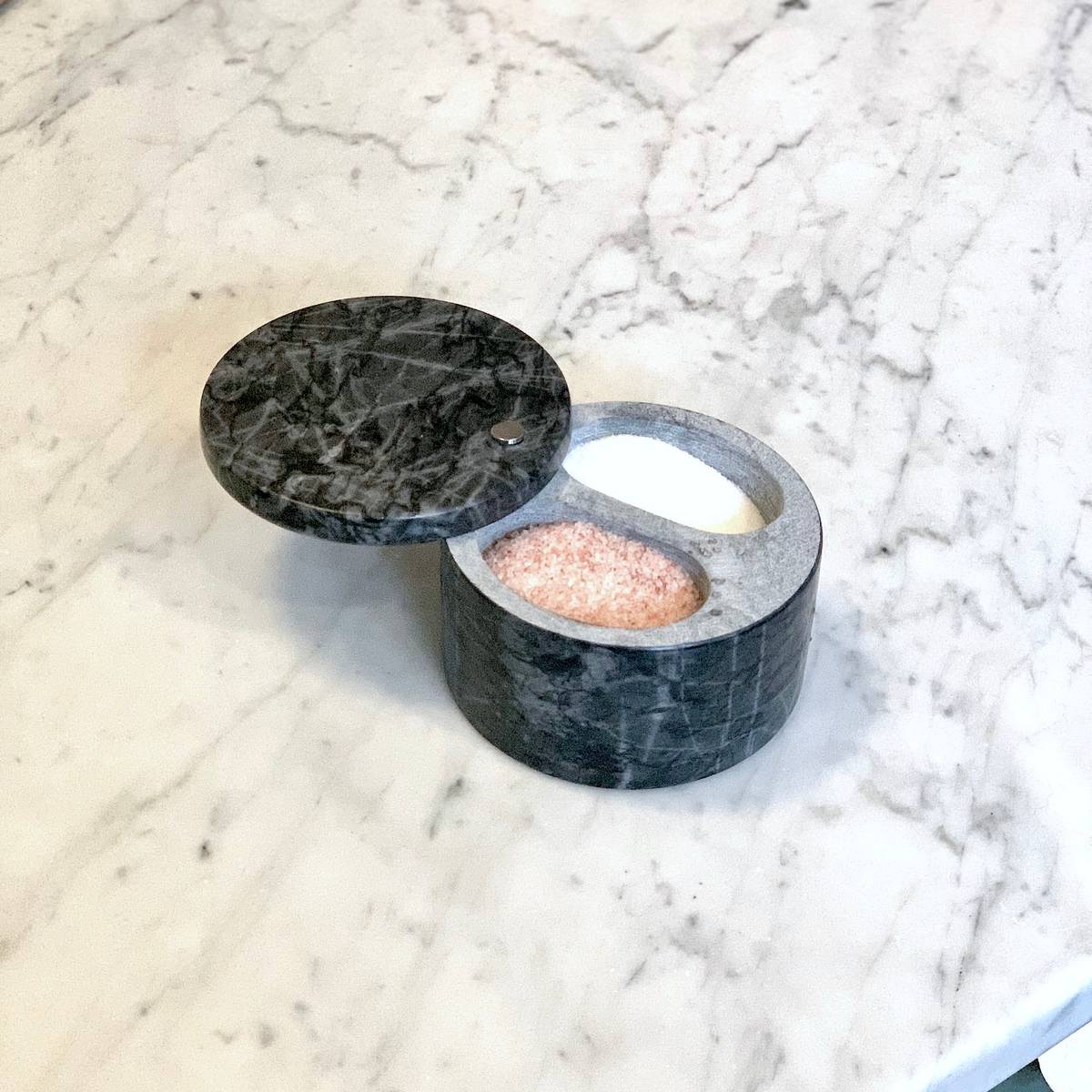Black Marble Salt Cellar