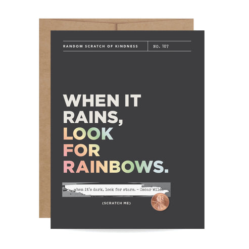 Look for Rainbows Scratch Card