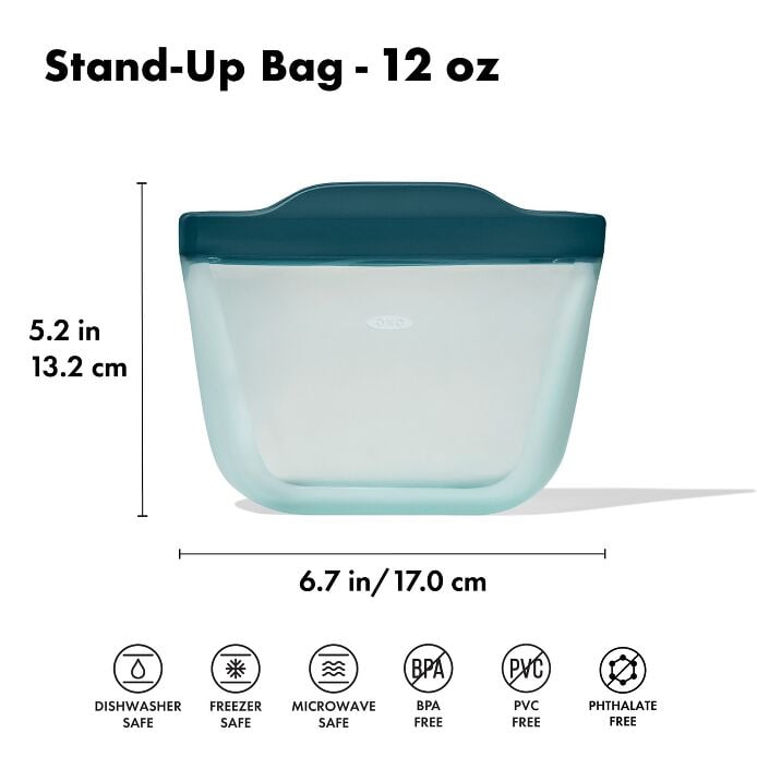 OXO Silicone Reusable (Stand Up) Bag 8oz