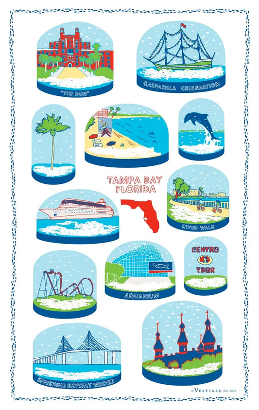 Tampa Bay Snow Globe Towel