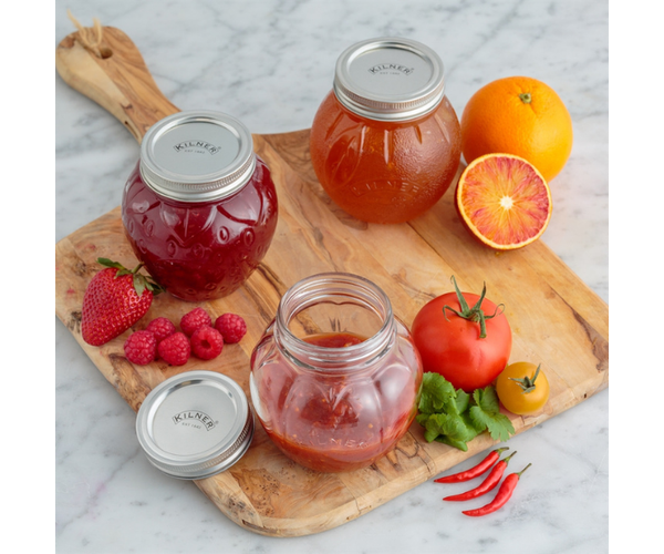 Kilner Orange Fruit Preserve Jar