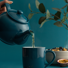 Load image into Gallery viewer, Teal Blue Teapot 2 cup
