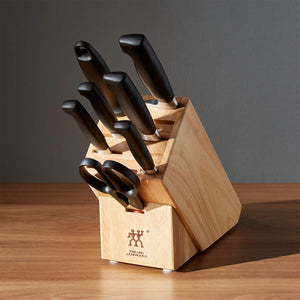 ZWILLING FOUR STAR 8-PC, KNIFE BLOCK SET, NATURAL