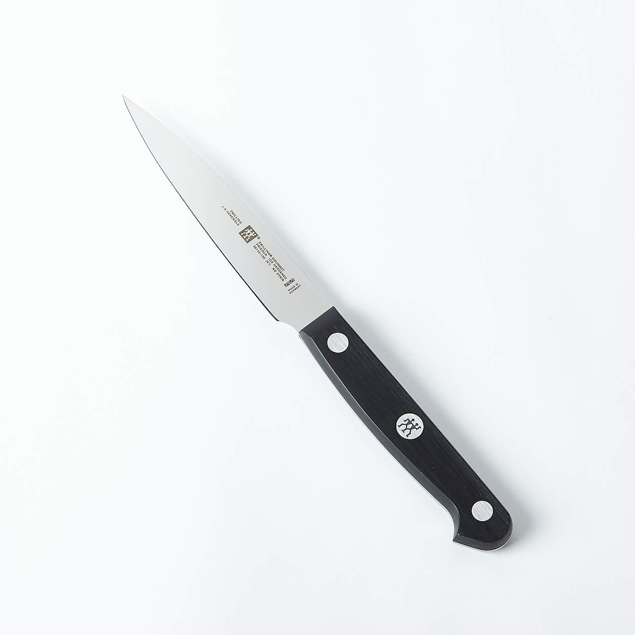 Zwilling J.A. Henckels Gourmet 4 inch Paring Knife, Black POM Handles