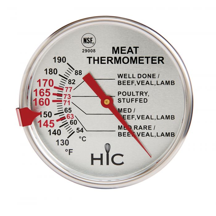 HIC Roasting Deep Fry Candy Jelly Thermometer, Large Easy-Read