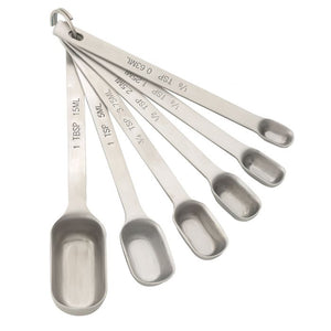 Mrs. Andersons Baking Spice Measuring Spoons, Heavyweight 18/8 Stainless steel, Set of 6