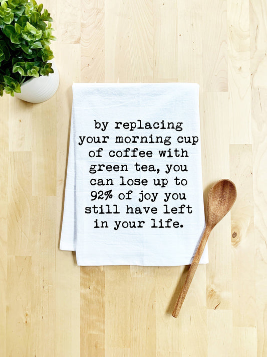 Replacing Coffee W/Green Tea - Moonlight Makers Dish Towel