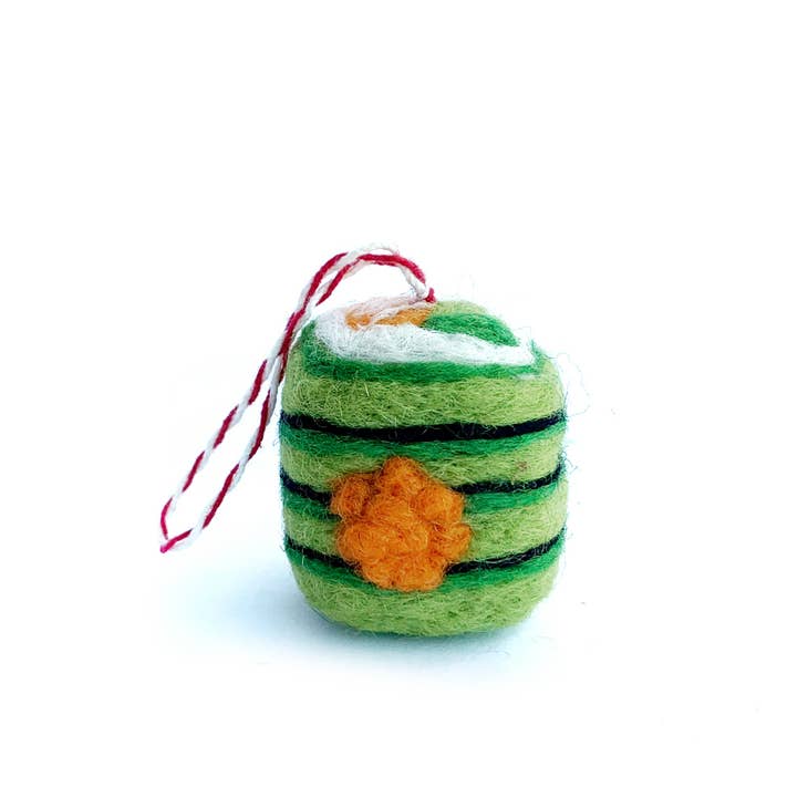 Sushi Felt Wool Christmas Ornament